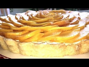 Creamy peach tart recipe