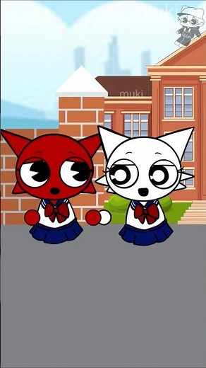 Mroona Falls in Love with Gray! and disguises herself as Wenda! Sprunki