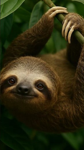 Sloth Secrets: How They Breathe Upside Down 90% of Their Lives! 🦥 #Nature #WildlifeFacts