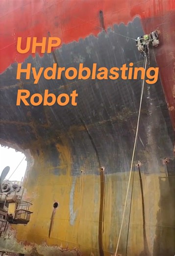 UHP Hydroblasting Robot for Ship Hull Repair