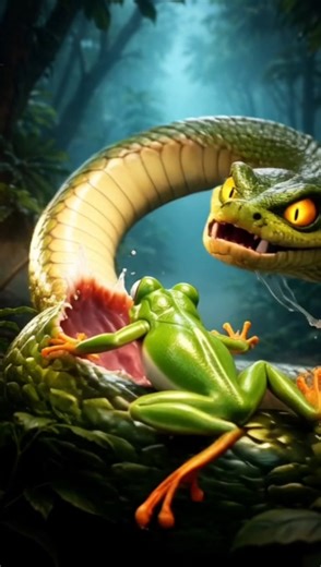 குழந்தைக்காக போராடும் தவளை| அம்மா love| amma status | motivation life 💯