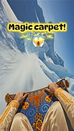 This Flight Is WAY Too Fast 😳❄️ Magic Carpet POV #Shorts