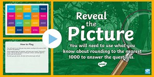 Rounding (Nearest 1000) Reveal the Picture Plenary Activity