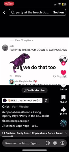 Party Songs at Copacabana Beach