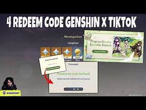 Cara Mendapatkan 4 Redeem Code (PRIMOGEMS) Genshin x TikTok