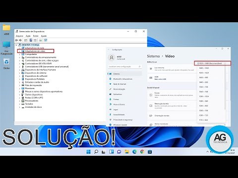 Como Corrigir ERRO Drivers de Vídeo e Ajustar a Resolução da Tela no Windows 11, SOLUÇÃO!
