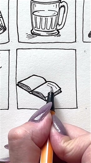 Magic Book and Potion Doodle ✨ | Wizard Inspired Drawing #darkfantasymusic