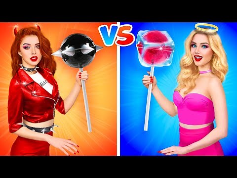 ONLY HOT vs COLD Challenge || 7 Best Situation FIRE Girl vs ICY Girl by RATATA POWER