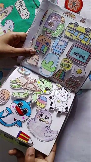 Diy sticker Book 🥹✨♥️ #handmade #youtubeshorts #shorts #trendingshorts #viralvideo #diy #artscraft