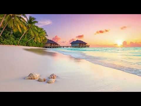 Beautiful Beach Ocean Waves 🌊 Deep Sleep & Relaxation - 10 Hours