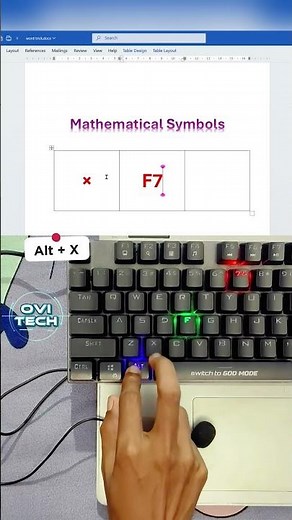 Insert Math Symbols in MS Word Using Secret Codes | Hidden Keyboard Trick! #MSWordTips #Keyboard