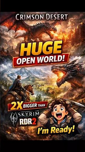 Crimson Desert's Map Is Bigger Than Skyrim and RDR2!