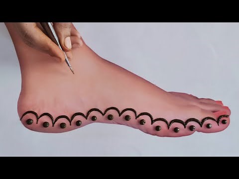 pair ki mehndi design | very beautiful easy and simple Mehandi design | pairon ke mehndi design