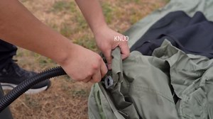 KNUO Inflatable Camping Tent, Flagship Waterproof Glamping Tent 5 MINS Instant Setup Blow Up Tents, Bathtub-Style PVC Base Air Tents