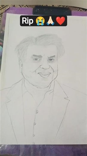 Dharmendra Ji Drawing ❤️🙏🏻✍🏻 outline part 1 ✍🏻✍🏻 Tutorial Rip🙏🏻
