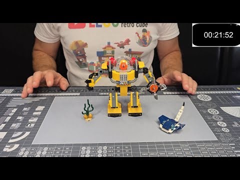 Lego 31090 Underwater Robot assembly real time