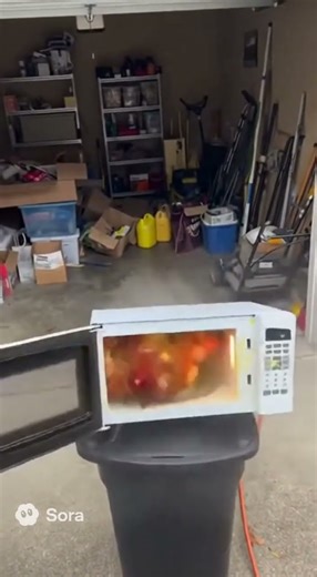 Microwave Egg Surprise! 🥚🐥🐥 #funny, #experiment, #trending