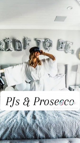Chill Bride Bachelorette Party Themes: PJs & Prosecco
