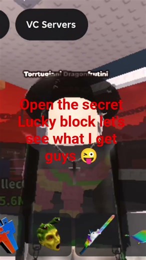 opening a secret lucky block#roblox #Steeler brinrote