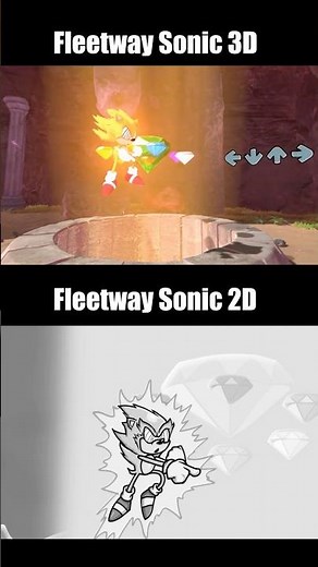 Fleetway Sonic 3D vs 2D - FNF Mod - Friday Night Funkin' Mobile Game