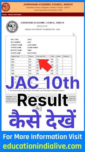 JAC Board Result 2026 Class 10 Kaise Dekhe ? JAC 10th Result 2026 Kaise Dekhe ?