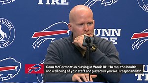 Buffalo Bills HC Sean McDermott praises assistant athletic trainer Denny Kellington who provided immediate care to Damar Hamlin on the field. "You talk about a real leader, a real hero, in saving Damar's life." ❤️💙 | NFL