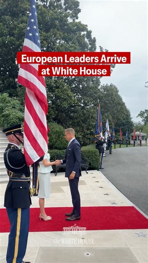 HAPPENING NOW: European Leaders arrive at the White House. | The White House