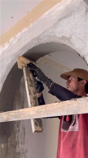 How to make a masonry arch using a compass #civilconstruction #works #bricklayer #renovations