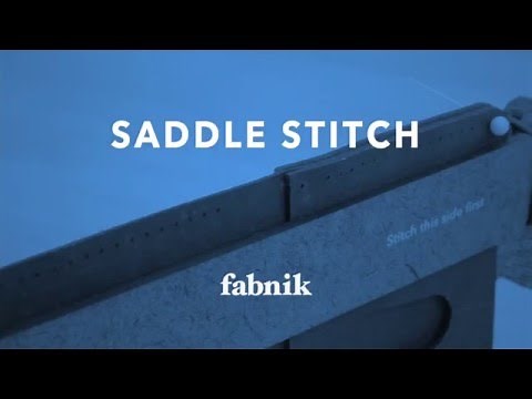 How to Saddle Stitch