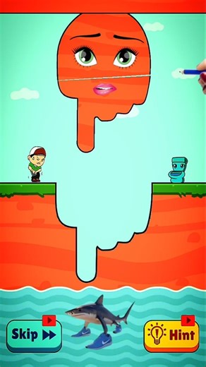Slice to save All levels gameplay #lvl5#shorts