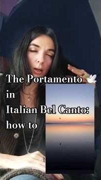Il Portamento: platonic love btw diction & vocal emission 💞
