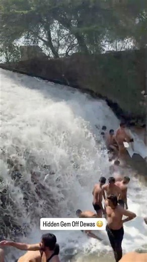 This Dewas Hidden Gem is 10/10! 💎 #youtubefeeds #waterfall #shortsfeed #dewas #explore
