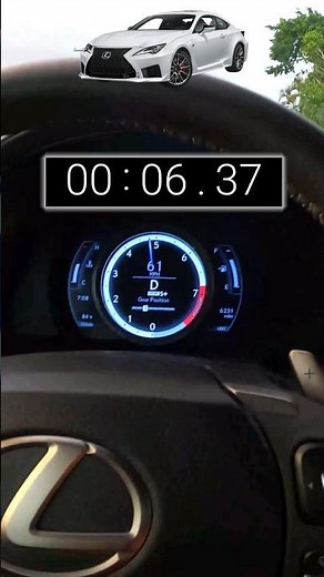 2020 Lexus RC 350 F Sport 0-60 Test | 3.5L NA V6 | 8 Spd Auto | RWD | 311hp | 280 lb-ft #shorts