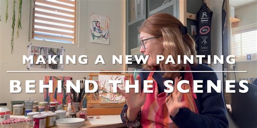 The making of a new painting: Behind the scenes