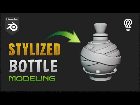 Stylized Bottle Modeling in Blender | crdhans