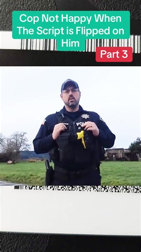 Cop Not Happy When The Script is Flipped on Him | cop with camera man