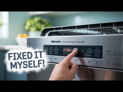 How to fix an f78n error code on Miele dishwasher futura classic plus 3d! **FULL GUIDE**