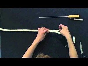 Part 2 How to Make Horse Lead Rope or Marine Spliced Loop - Class 1 Double Braid Eye Splice