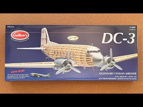 Guillows DC-3 unboxing