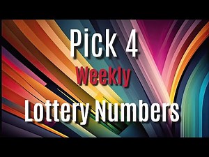 Weekly Pick 4 Lottery Numbers List