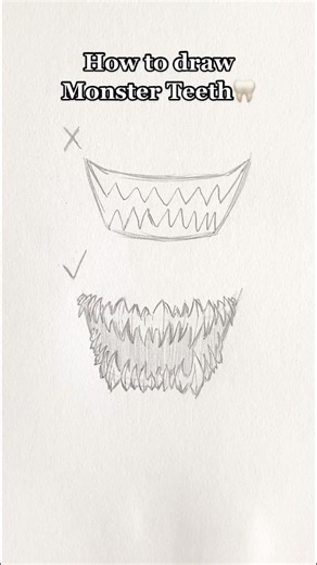 How to Draw Monster Teeth: A Step-by-Step Tutorial