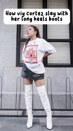 Get these Long heels boots for your perfect OOTD! 150 pesos only! #highheelsboots#viycortez#boots#heelsboots#fypシ