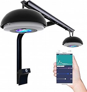 HM ELECTONICS Cetus 2SS Twins Smart LED Reef Light for Coral Fish Saltwater Marine Aquarium Tank 72 Watts 3 Channels APP Control