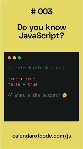 Calendar of Code | JavaScript 003