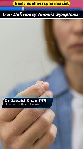 Iron Deficiency Anemia Symptoms #anemia #irondeficiency #drjavaidkhan #shorts #healthtips #health | Health Wellness Pharmacist