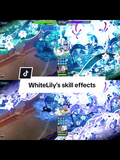 The effects of the default and legendary skin MoonFlower Faerie of WhiteLily Cookie awakening#cookierun #cookierunkingdom #crk #moonflowerfaerie #whitelilycookie