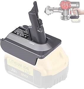 for Dyson V7 Battery Adapter for Dewalt 20V Battery Convert to for Dyson SV11 V7 Animal Cordless Stick Vacuum Cleaner Handheld Vacuum Converter (only DW20V7 Adapter)
