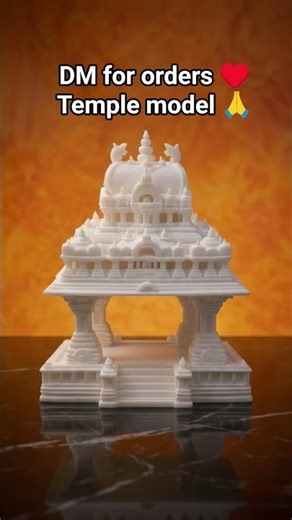Mini temple model 🙏 order now ♥️ #3dprinted #3dprinting