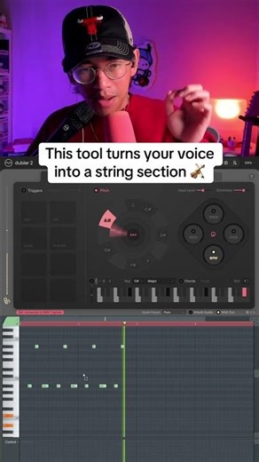 This tool turns your voice into a string section 🎻 #dubler2 #vochlea #flstudio #beats #beatbox