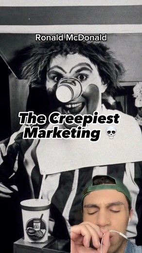 The creepy story behind the world’s MOST famous clown 🤡 #mcdonalds #marketing #creepy #fastfood #scary #reels | CreepTime